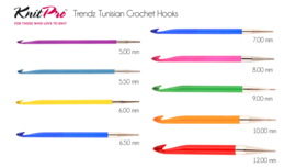 Knitpro Trendz Tunische haaknaald dikte 5 (zonder draad!) Op het moment niet leverbaar