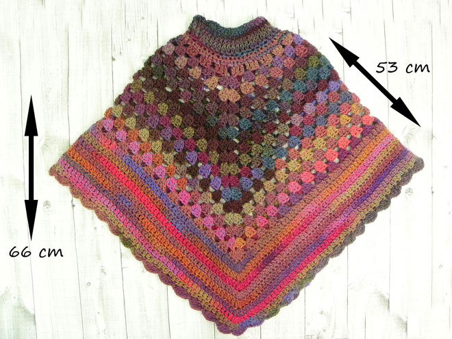 Azteca Poncho Met Col Naaldkunst