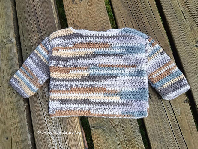 rustig aan Aarde elke dag Baby Jacquard truitje haken | Naaldkunst