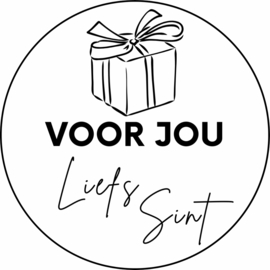 Sinterklaas sticker | Liefs Sint | 5 cm | div. varianten | vanaf 10 stuks
