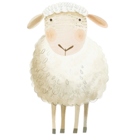 Strijk applicatie | Schaap | 7,5 x 5 cm