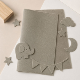 Truefelt 100% Wolvilt Lapje – Grijs (20x30 cm)