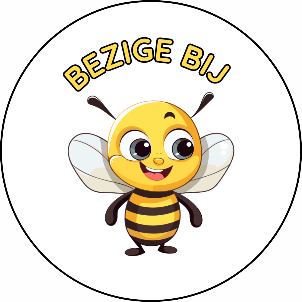 Sticker | Bezige bij | 5 cm | vanaf 10 stuks