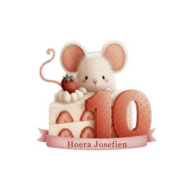 Muisjes traktatie stickers met naam
