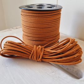 Faux suède koord | Cognac | 10 mtr x 3mm