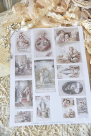 Sheet "old prayer cards"
