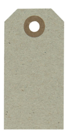 Manilla label "Oudgrijs" [8 x 4 cm] | per 10 stuks