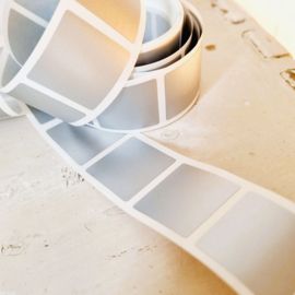 Krasstickers | vierkant | zilver | 2,5 x 2,5 cm | vanaf 10 stuks