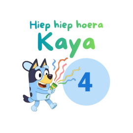 Bluey, stickers hiep hiep hoera