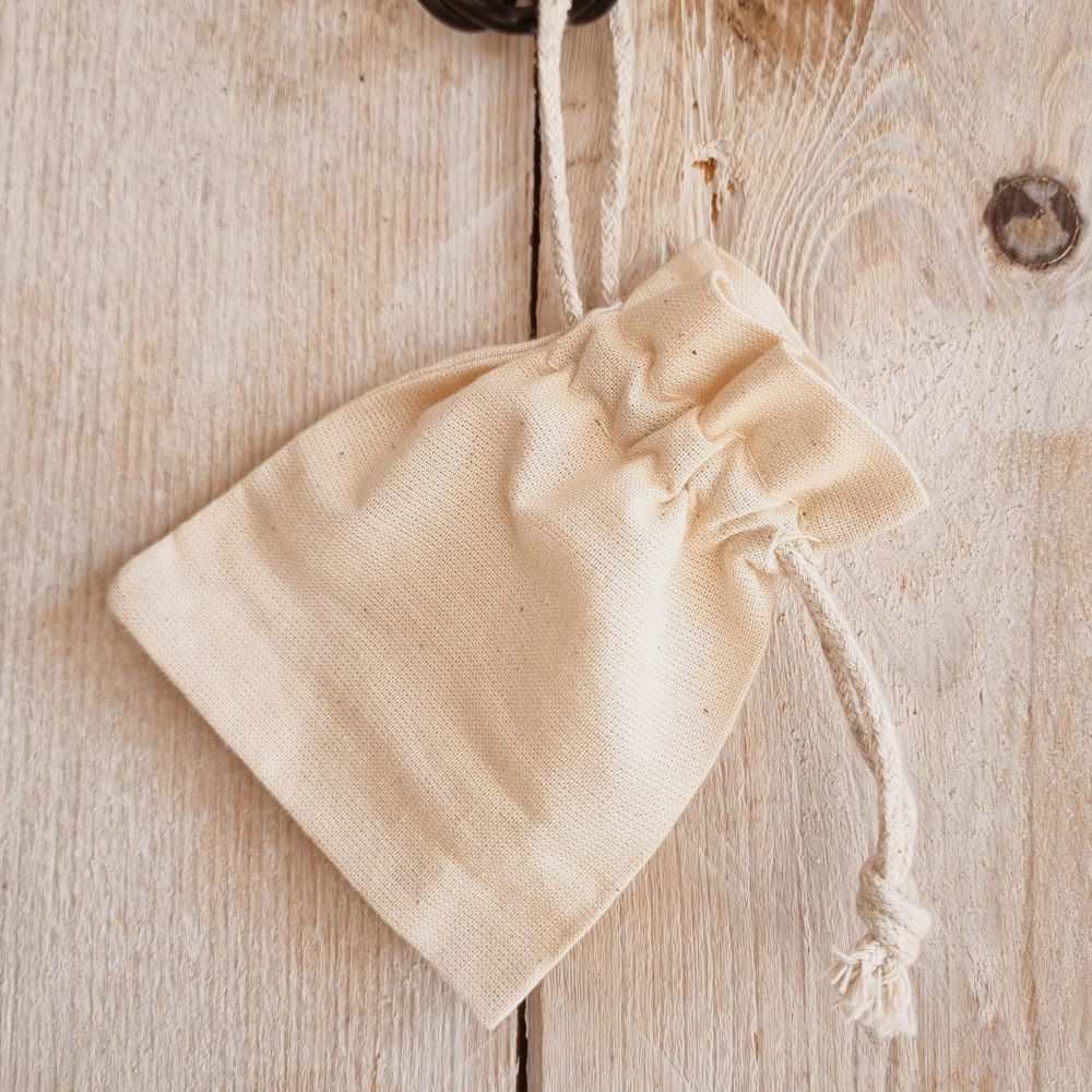 Katoenen zakjes | naturel | 10 x 8 cm