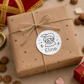 Sinterklaas Sticker Pietje met Naam – Gepersonaliseerd