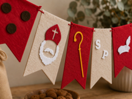 Sinterklaasslinger van 100% Wolvilt - Traditioneel & Duurzaam