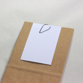 Druppelvormige paperclips, zwart, 2,5 x 1,5 cm, 25 stuks