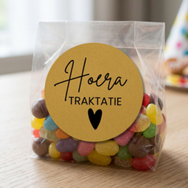 Traktatie Stickers Hoera - 10 stuks