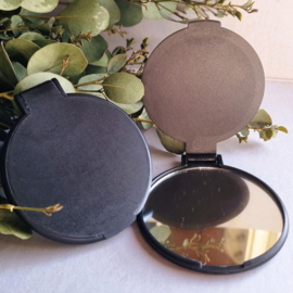 Make-up  zakspiegeltje | zwart | vanaf 5 stuks