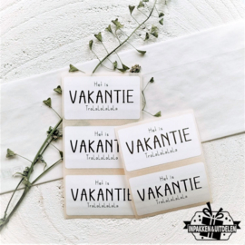 Stickers - Het is vakantie tralalala | vanaf 10 stuks