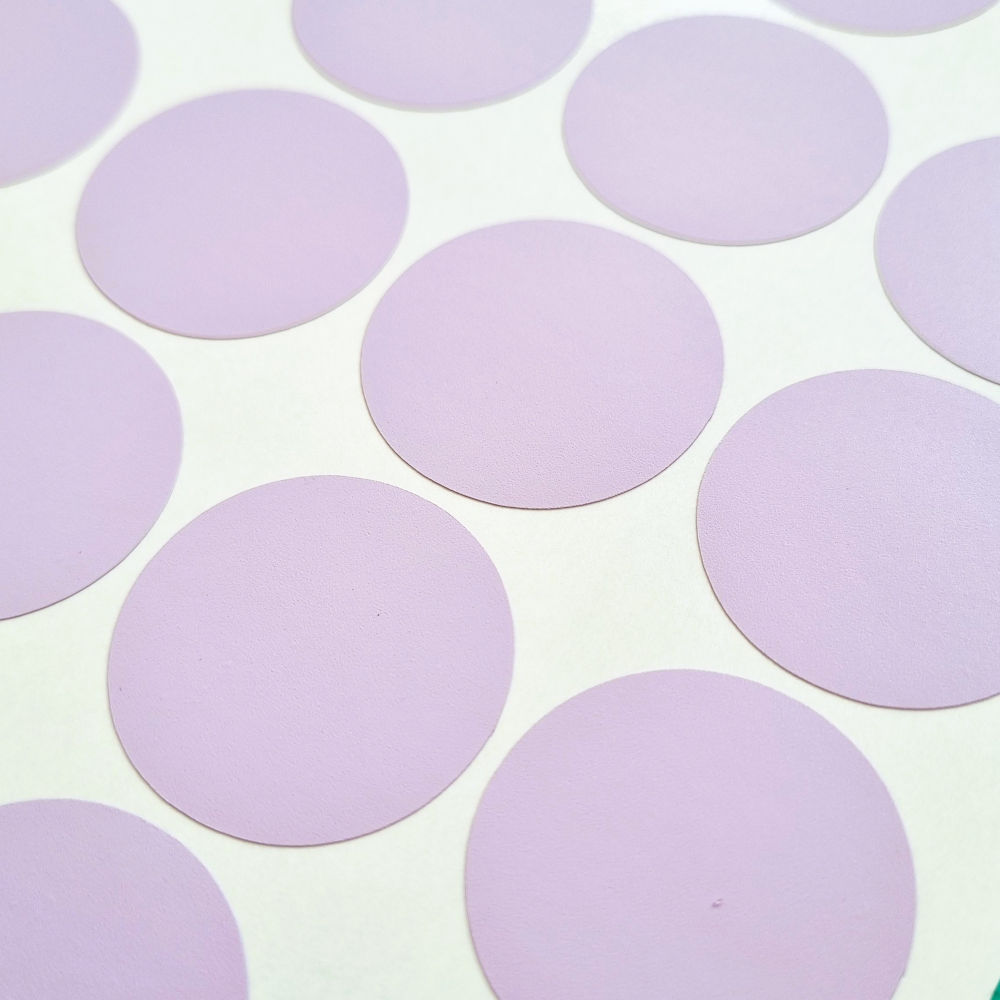 Ronde lila sluitzegels | 3 cm |  50 stuks
