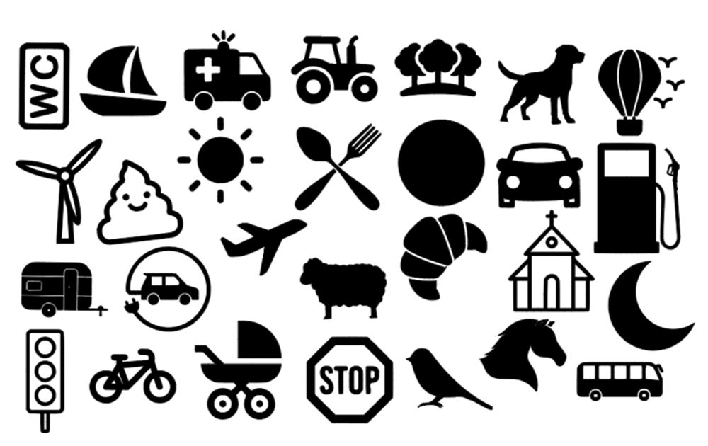 Vakjes bakje + stickers auto bingo [2 cm]