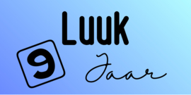 Traktatiestickers | naam + leeftijd | 6 x 3 cm | 10 stuks