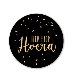 Hiep Hiep Hoera [goldfoil] | per 10 stuks