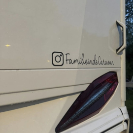 Instagram naam in sticker