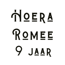Gepersonaliseerde Traktatiestickers – Hoera! - 10 stuks