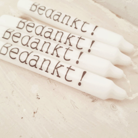 Dinerkaars | Bedankt! | vanaf 1 stuks