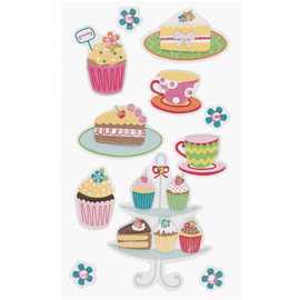 3D stickers "Cake  and Cupcakes"