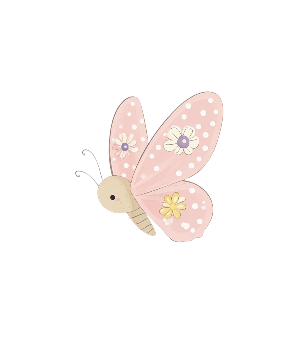 Strijk applicatie | Vlinder | 7,5 x 7,5 cm