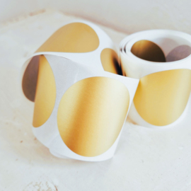 Krasstickers | rond | goud | 5 cm | vanaf 10 stuks