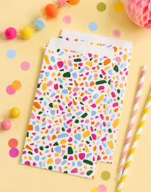 Terrazzo Confetti Cadeauzakjes 12 x 19 cm | Vanaf 1 stuks