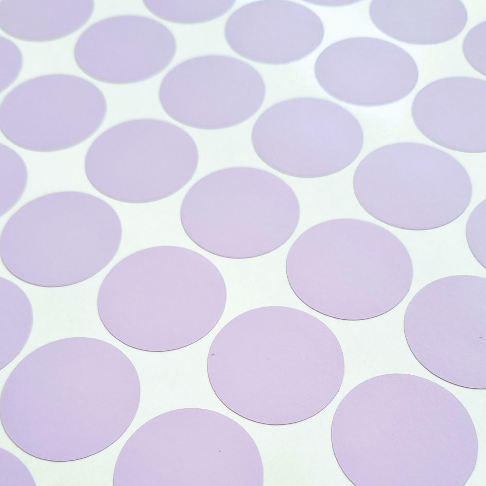 Ronde lila sluitzegels | 3 cm |  50 stuks