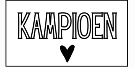 4 daagse stickers | Kampioen | 5 x 2,5 cm | vanaf 10 stuks