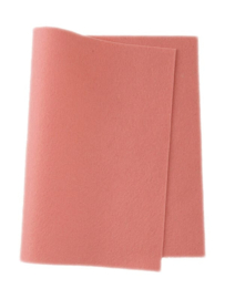 Roze - 100% wolvilt lapje 20 x 30 cm