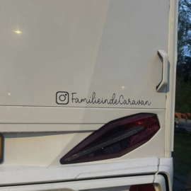 Instagram naam in sticker