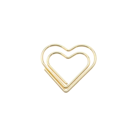 Gouden Hartjes Paperclips  - 25 stuks