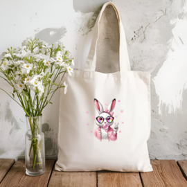 Strijk applicatie | Cool Bunny |  15 x 13 cm