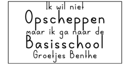 Traktatiestickers | ik wil niet opscheppen maar ik ga naar de basisschool [2] | 6 x 3 cm | 10 stuks