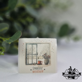 Kerst sticker: Snuggle weather | vanaf 10 stuks