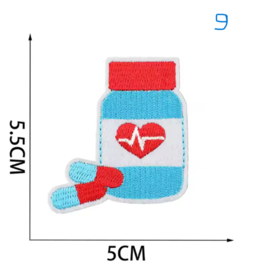 Diverse Nurse applicaties | geborduurde patches.