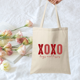 Strijk applicatie | XOXO hugs and kisses | in 2 maten