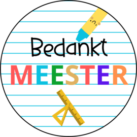Stickers | Bedankt Meester
