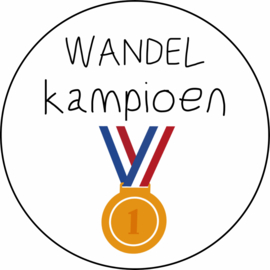 Stickers | Wandel Kampioen | 5 cm | vanaf 10 stuks