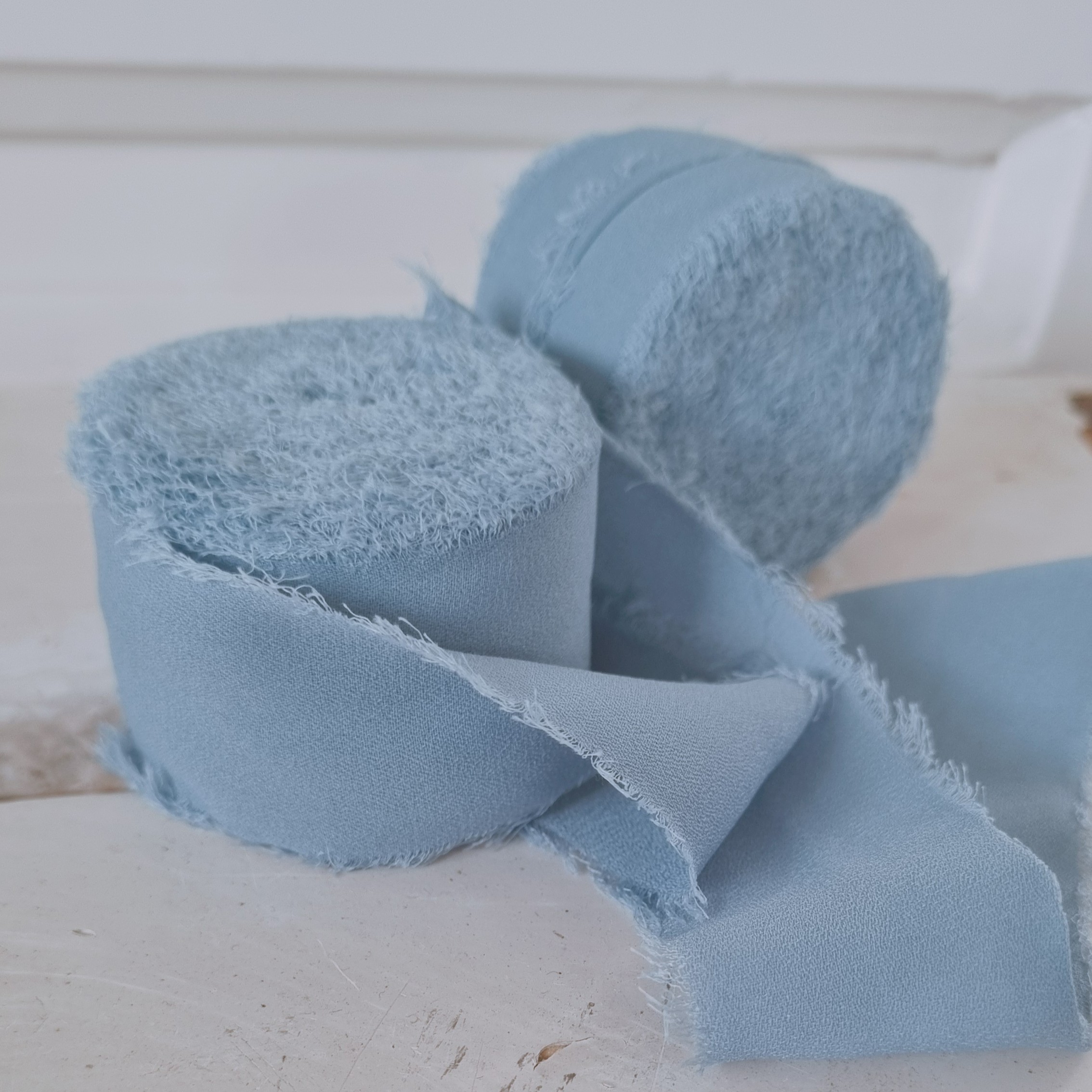 Chiffon lint blauwgrijs (5m)
