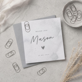 Paperclips met hartje 2 × 1 cm – goud, roségoud & zilver