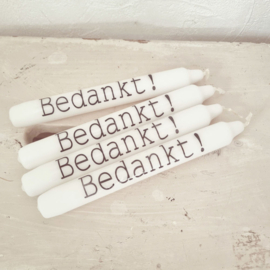 Dinerkaars | Bedankt! | vanaf 1 stuks