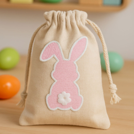 Easter bunny | patch | roze