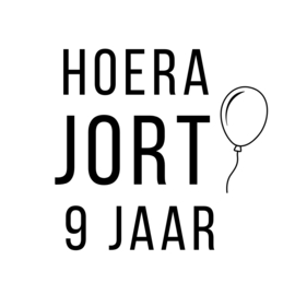 Traktatiestickers | Ballon + naam + leeftijd | 10 stuks