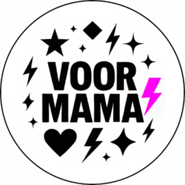 Moederdag stickers | VOOR MAMA | 5 cm | vanaf 10 stuks