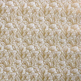 Inpakpapier luxe | wit/goud | 3 meter x 30 cm